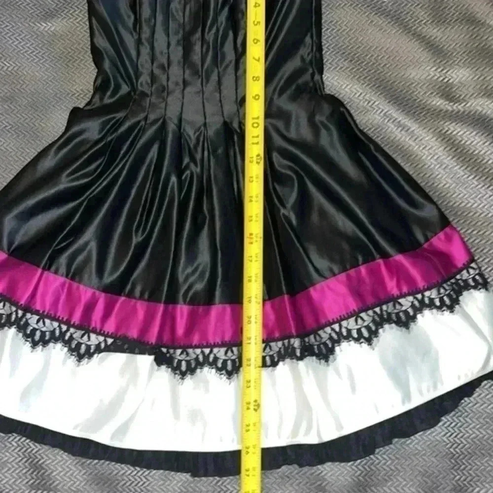 Jessica McClintock Strapless Fit & Flare Cocktail Dress Lace Trim Size 2 NWT - Picture 9 of 11